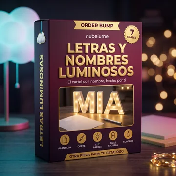 Caja del extra Letras y Nombres Luminosos